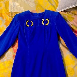 Evening Corduroy dress.